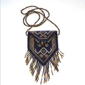 Handmade beaded mini purse 07119